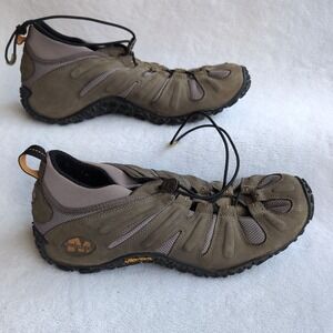 Merrell Chameleon Stretch Kangaroo Hiking Shoes Mens 14 Kangaroo Leather Vibram